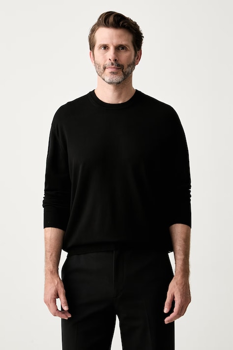 Armani Exchange пуловер мъжки с вискоза черен XM001278 AF10454