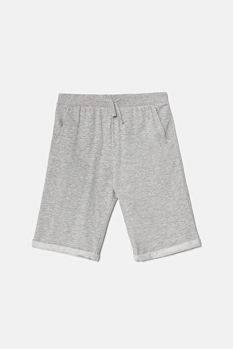 Guess pantaloni scurți din bumbac pentru copii culoarea gri, talie reglabila, L93Q25 KAUG0
