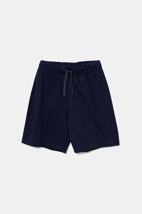 United Colors of Benetton pantaloni scurți din bumbac pentru copii culoarea bleumarin, talie reglabila, 3BL0C903L