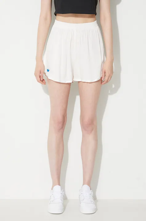 adidas Originals szorty Club Shorts IB5797 Blue Version damskie kolor biały gładkie high waist IB5797-BIALY