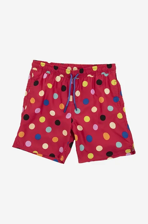 Happy Socks szorty dziecięce Big Dot kolor czerwony wzorzyste regulowana talia Szorty Happy Socks Big Dot KBDO116-3500