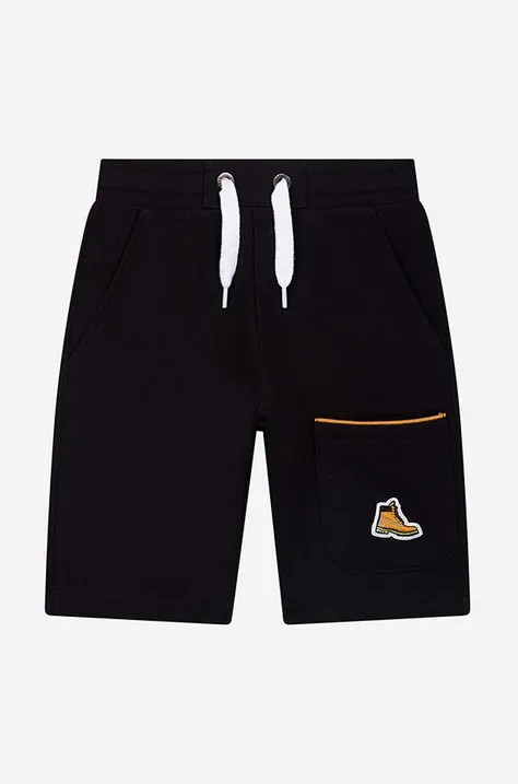 Otroške kratke hlače Timberland Bermuda Shorts črna barva