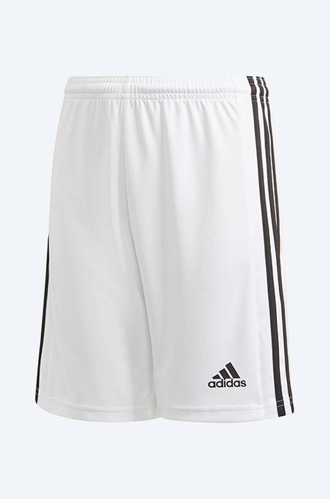 adidas pantaloni scurti copii Squad 21 culoarea alb, cu imprimeu, talie reglabila