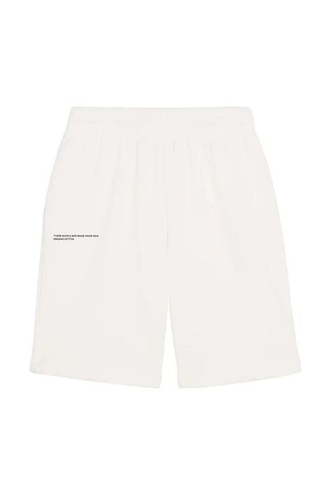 Шорти Pangaia KIDS' 365 MIDWEIGHT LONG SHORTS колір білий регульована талія 10000425