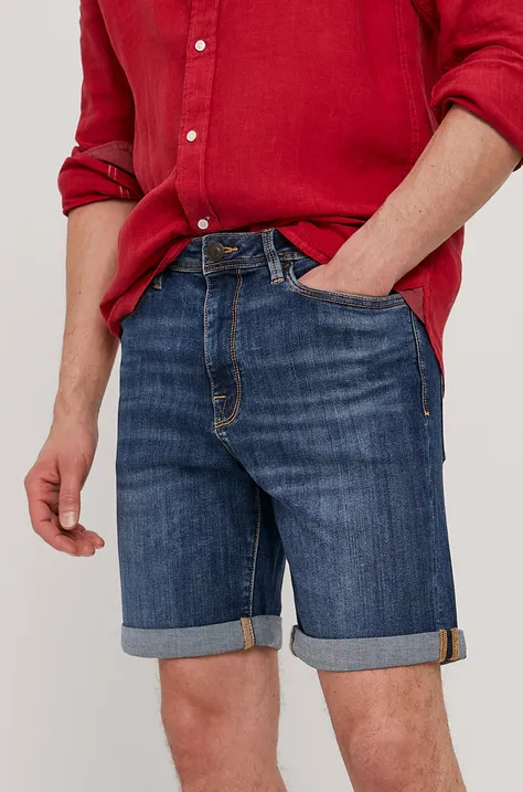 Rifľové krátke nohavice Selected Homme pánske