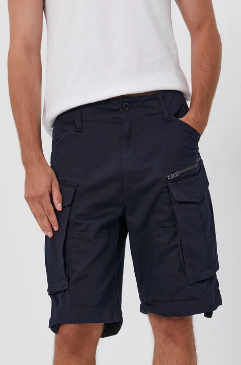 Kratke hlače G-Star Raw za muškarce, boja: tamno plava