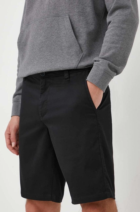 Armani Exchange pantaloni scurti barbati, culoarea negru