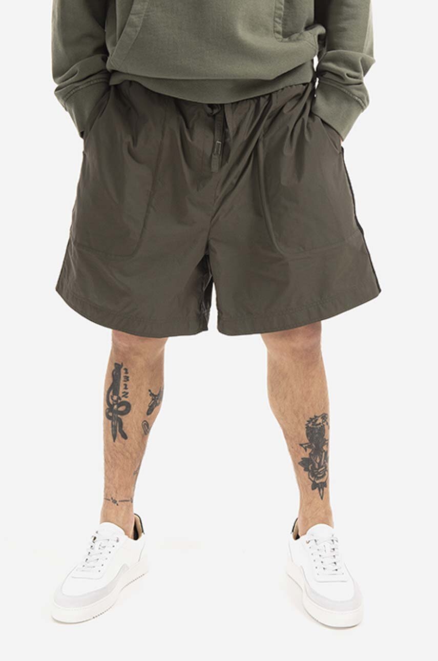 Tom Wood szorty Achille Shorts EcoCare męskie kolor zielony 22224.777-OLIVE