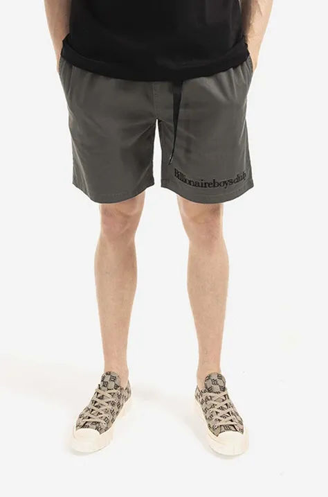 Pamučne kratke hlače Billionaire Boys Club Belted Shorts boja: zelena, B22209-DARKGREEN