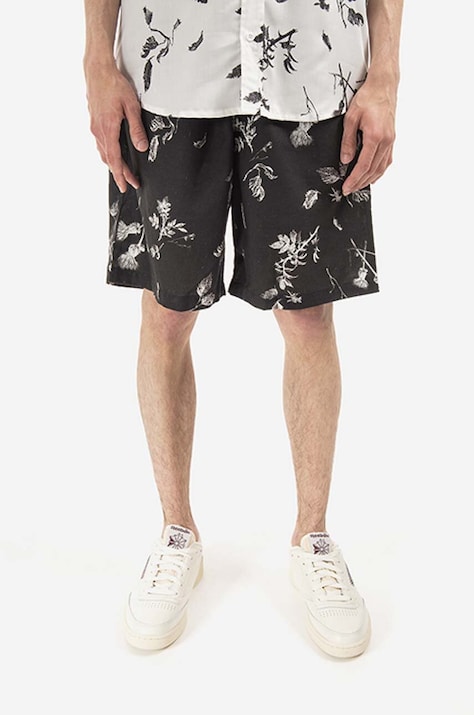 Makia linen shorts black color