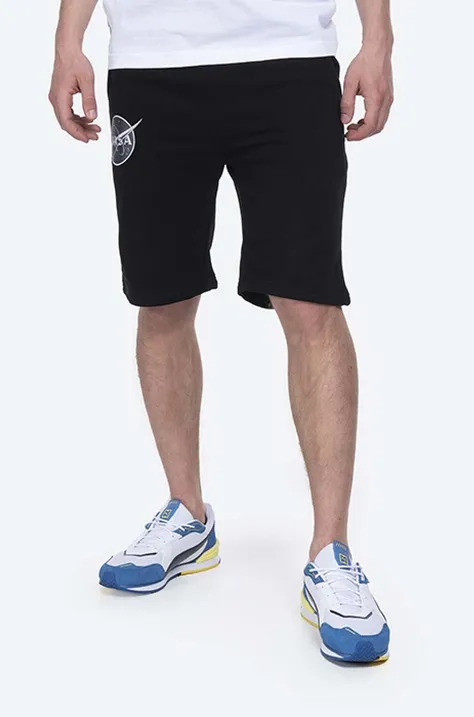 Alpha Industries shorts Basic men's black color