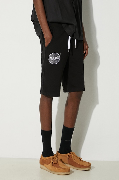 Alpha Industries szorty Basic męskie kolor czarny 116362.03-CZARNY