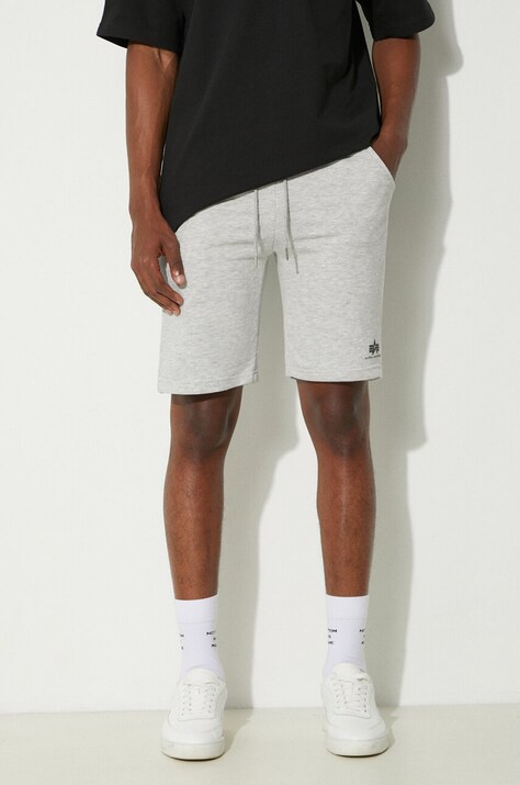 Шорти Alpha Industries Basic чоловічі колір сірий 116363.17-grey