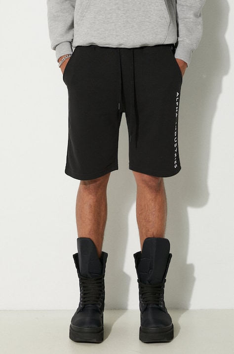 Шорти Alpha Industries Al Sweat чоловічі колір чорний 116365.03-black