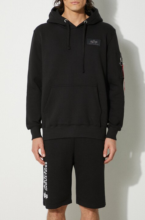 Alpha Industries shorts Basic men's black color