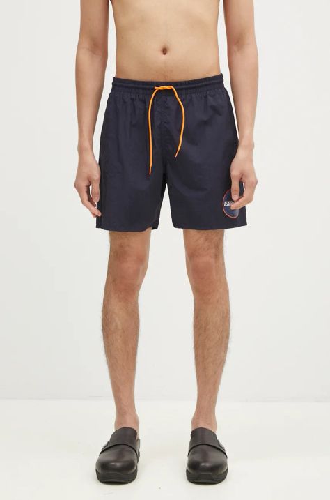 Napapijri swim shorts men's navy blue color