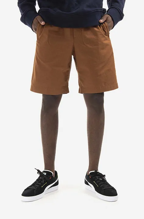 Wood Wood cotton shorts Alfred brown color