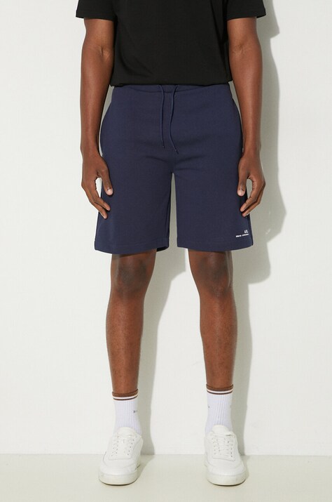 Bavlněné šortky A.P.C. Item Short COEAS-H10148 BLACK tmavomodrá barva