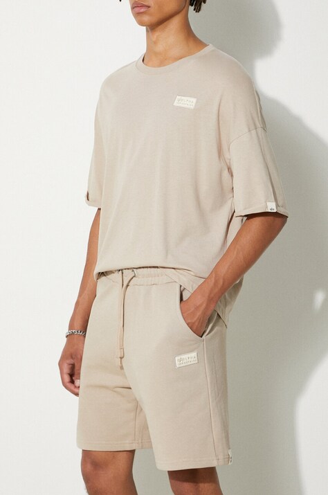 Alpha Industries cotton shorts brown color