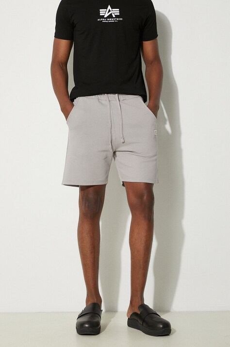 Alpha Industries cotton shorts gray color