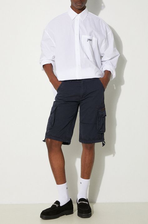 Alpha Industries pantaloni scurți din bumbac Alpha Industries Jet Short 191200 07 culoarea bleumarin 191200.07-navy