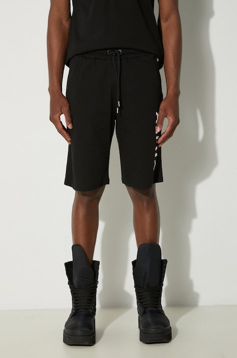 Βαμβακερό σορτσάκι Alpha Industries Alpha Industries Alpha Jersey Short 116366 03 χρώμα: μαύρο
