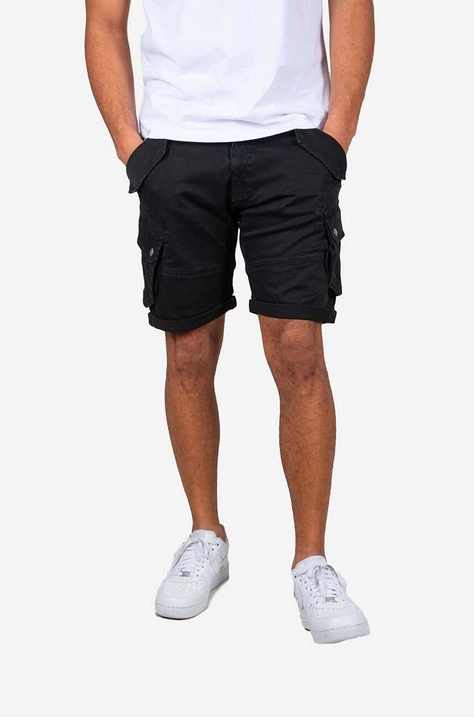 Alpha Industries shorts Combat men's black color