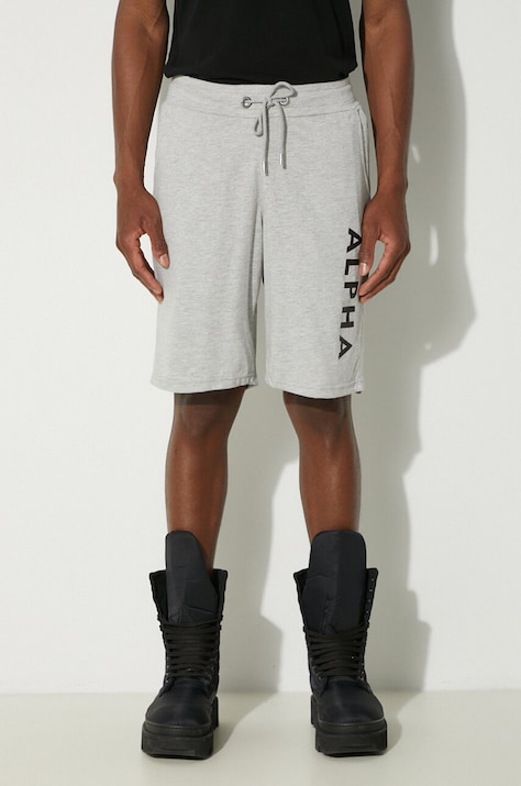 Шорти Alpha Industries Alpha Jersey чоловічі колір сірий 116366.17-grey