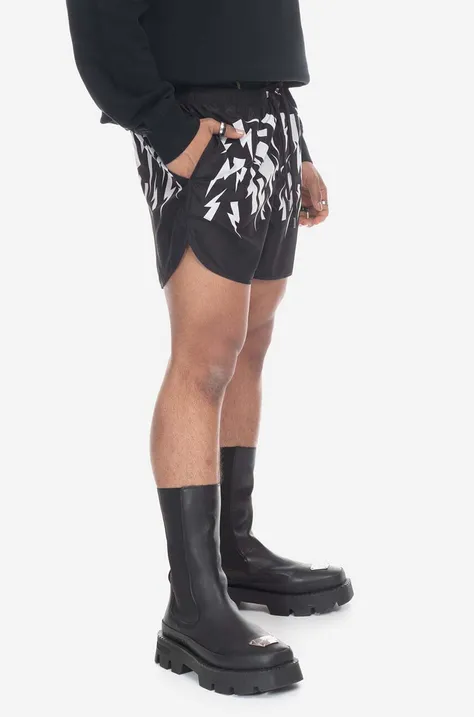 Купальные шорты Neil Barett мужские цвет чёрный с узором PBCB012.U044-524