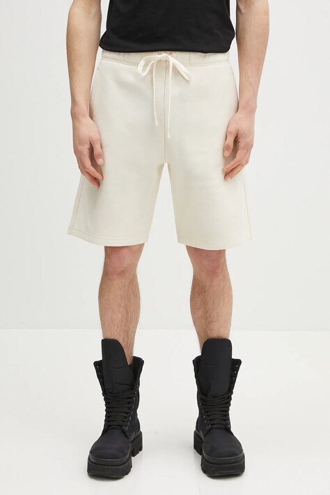 Σορτς Carhartt WIPAmerican Script Sweat Short χρώμα μπεζ I031685