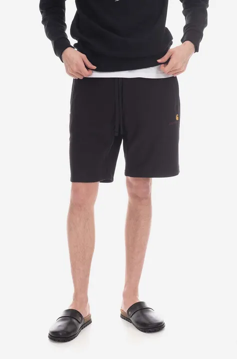Carhartt WIP pantaloni scurți bărbați, culoarea negru I031685-NATURAL