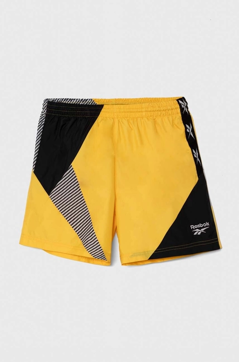 Reebok Classic pantaloni scurți bărbați, culoarea galben EC4617-yellow