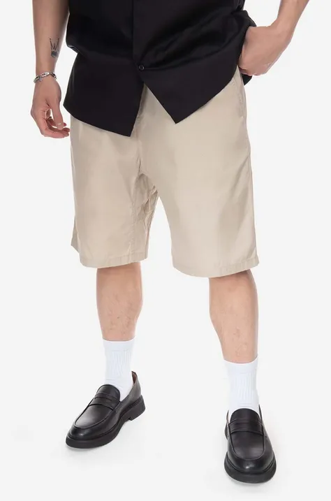 Bavlněné šortky Carhartt WIP béžová barva, I025931-WALL