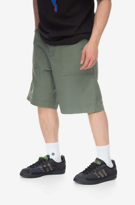 Carhartt WIP cotton shorts green color