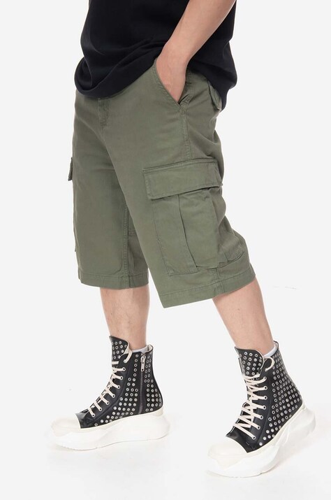 Carhartt WIP cotton shorts green color
