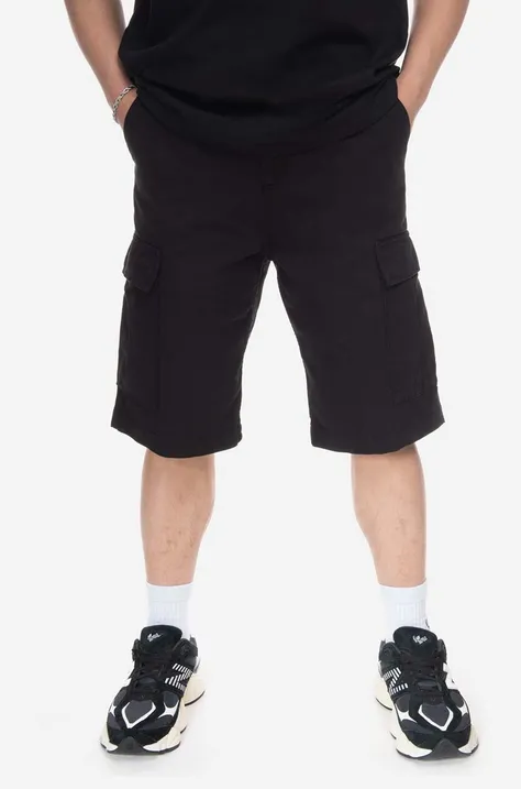 Памучен къс панталон Carhartt WIP в черно