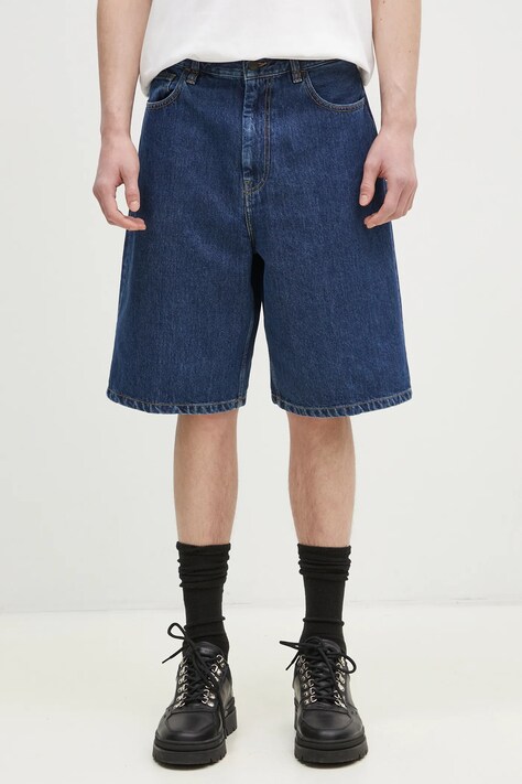 Τζιν σορτς Carhartt WIP χρώμα: μπλε