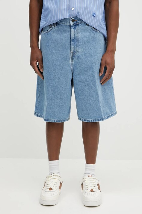 Τζιν σορτς Carhartt WIP χρώμα: μπλε