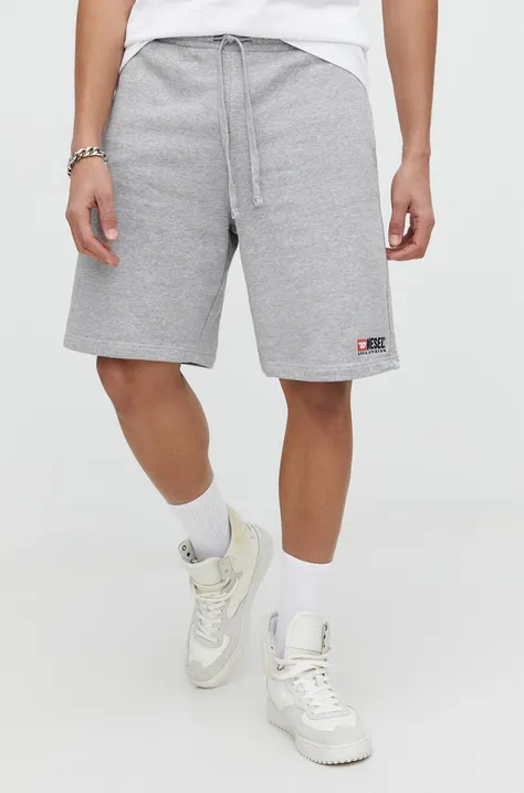 Diesel pantaloncini in cotone colore grigio