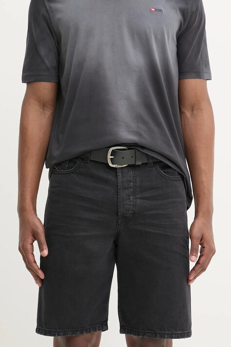 Τζιν σορτς Diesel REGULAR-SHORT SHORTS χρώμα: μαύρο, A06430.0GRDW