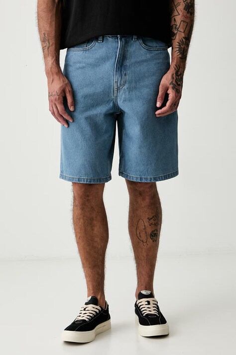 Vans szorty męskie jeansowe niebieskie regular waist VN000C9VCDX1