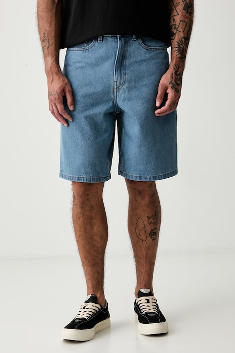 Vans szorty męskie jeansowe niebieskie regular waist VN000C9VCDX1