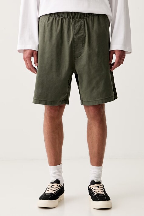 Levi's szorty męskie z bawełną zielone regular waist 0057T