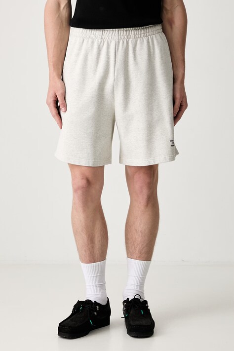 Drôle de Monsieur šortky pánské bavlněné Slogan šedé high waist PERM-BS185-CO312