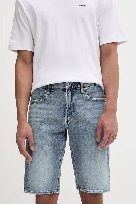 G-Star σορτς ανδρικά ντένιμ Mosa μπλε κανονικά D24430-D930