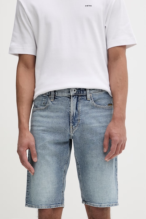 G-Star σορτς ανδρικά ντένιμ Mosa μπλε κανονικά D24430-D930
