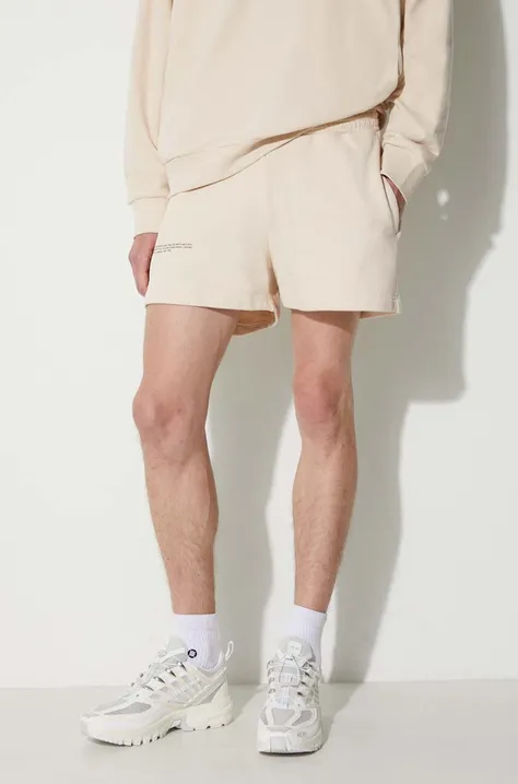 Pangaia cotton shorts beige color