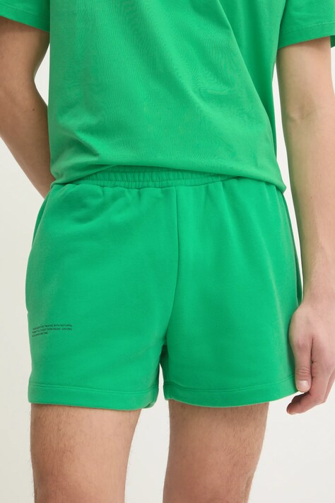 Pangaia cotton shorts green color smooth