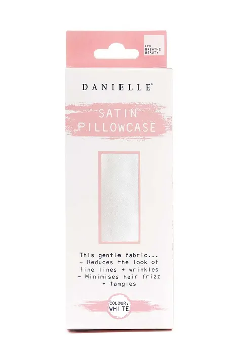 Saténový povlak na polštář Danielle Beauty White Satin