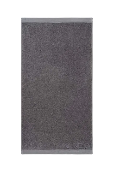 Velika bombažna brisača Kenzo Iconic Gris 92x150?cm